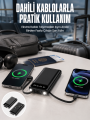 20.000 Mah Led Işıklı LCD Ekran USB Girişli Type-C Lightning Powerbank Yeni Nesil