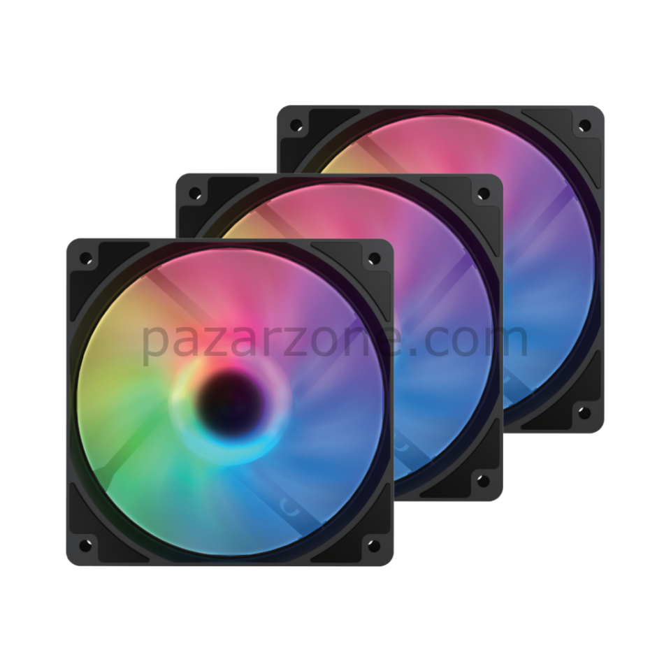 VENTO VF1200FC, 120mm, ARGB, Kasa Fanı, 3-lü Paket