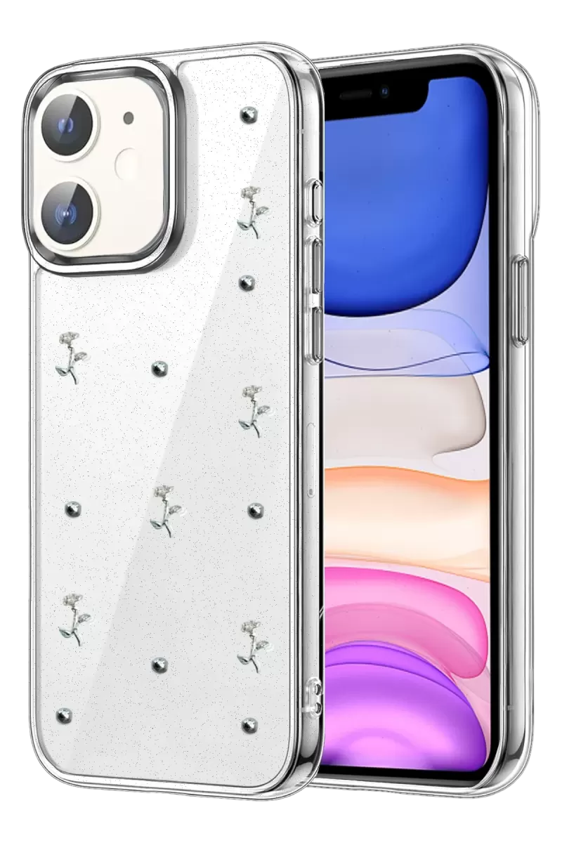 Newface Apple iPhone 12 Fiyonk Desenli Kapak - Desen 4