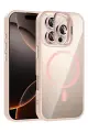 Joko Apple iPhone 16 Pro Max Remim Lensli Magsafe Standlı Kapak - Pembe