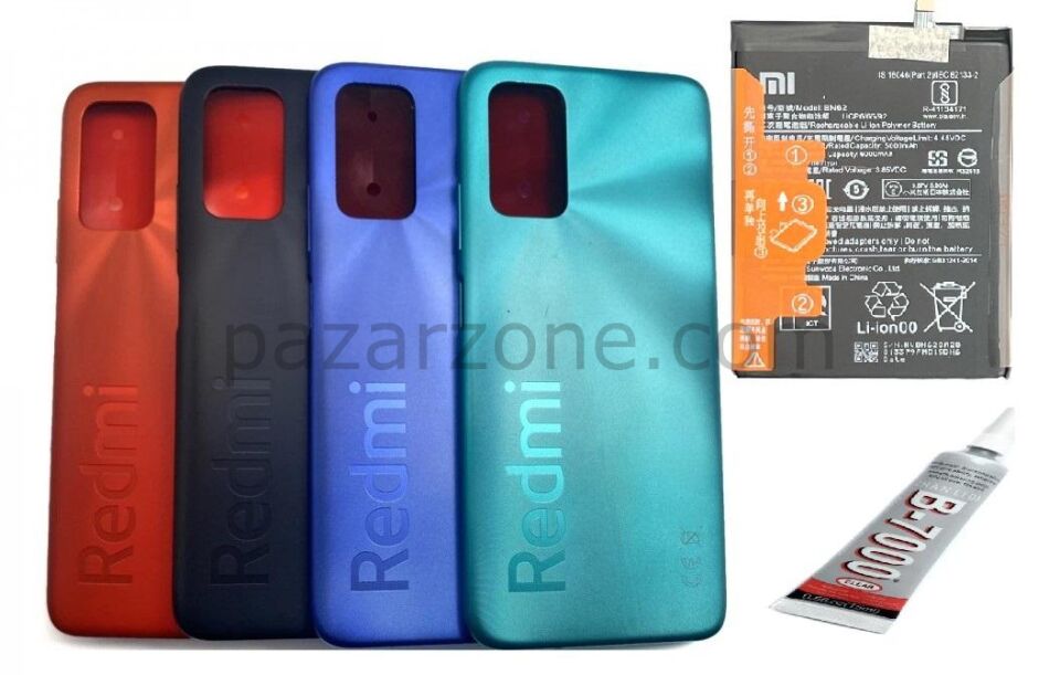 REDMİ 9T ARKA BATARYA KAPAĞI ,BATARYA VE B7000 YAP
