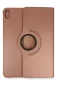 Newface Apple iPad 2022 10.9 (10.nesil) Kılıf 360 Tablet Deri Kılıf - Rose Gold