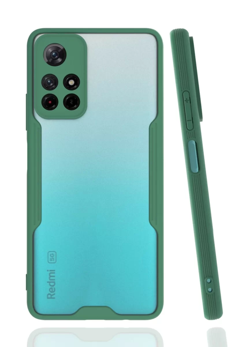 Newface Xiaomi Redmi Note 11T Kılıf Platin Silikon - Yeşil