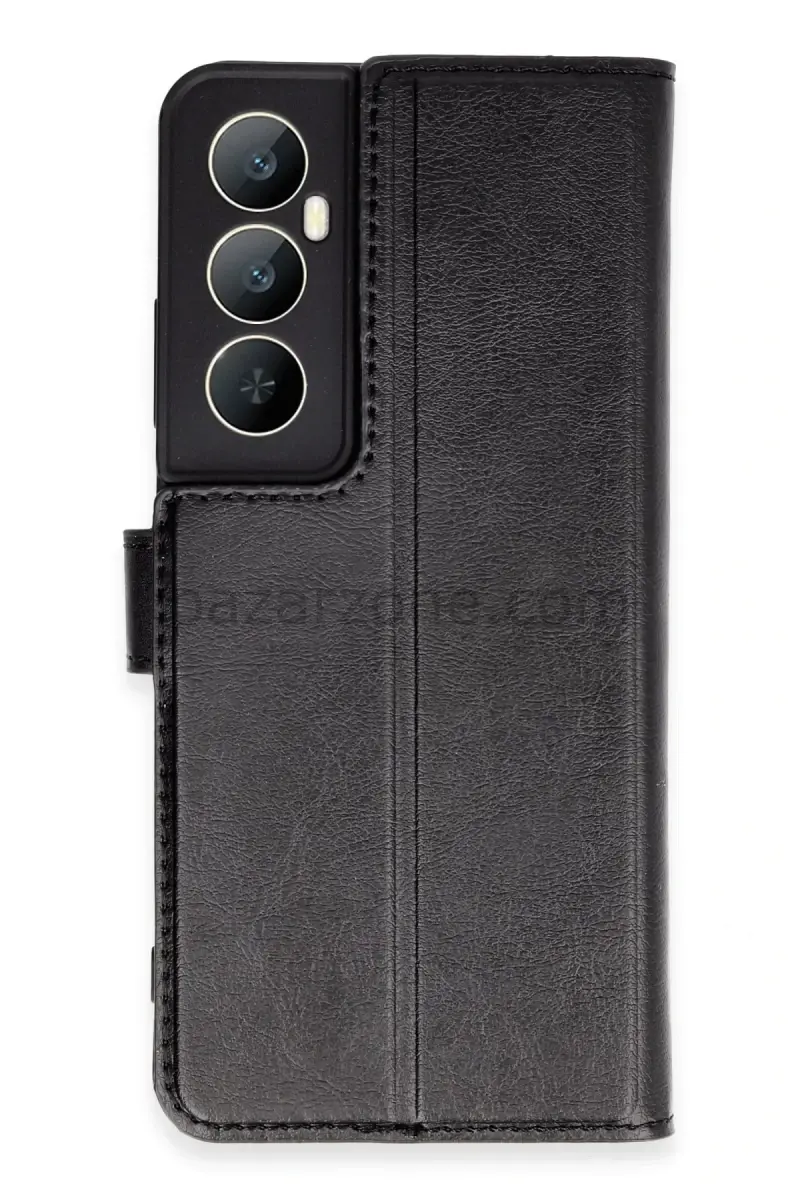 Newface Realme C65 Kılıf Trend S Plus Kapaklı Kılıf - Siyah