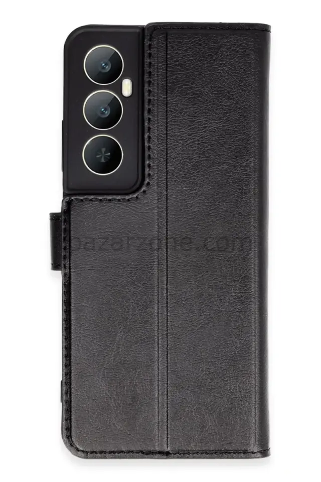 Newface Realme C65 Kılıf Trend S Plus Kapaklı Kılıf - Siyah