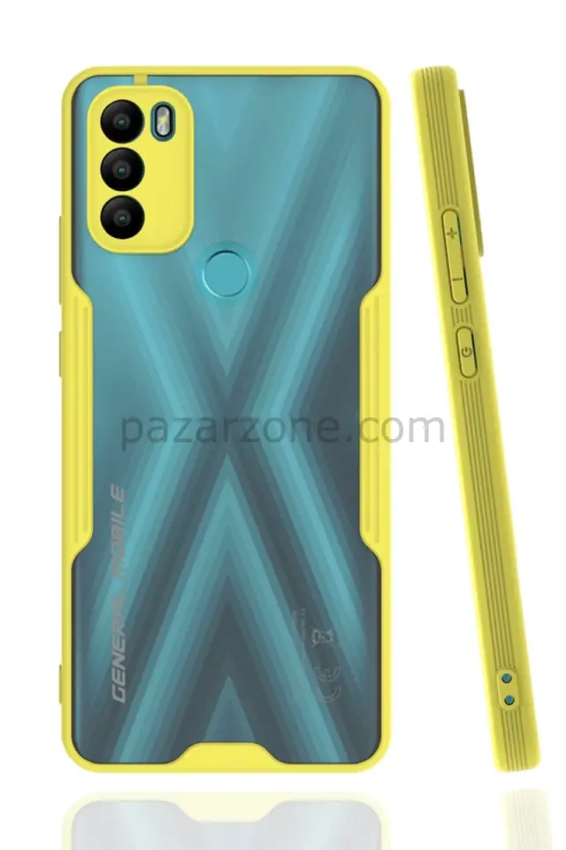 Newface General Mobile GM 21 Plus Kılıf Platin Silikon - Sarı
