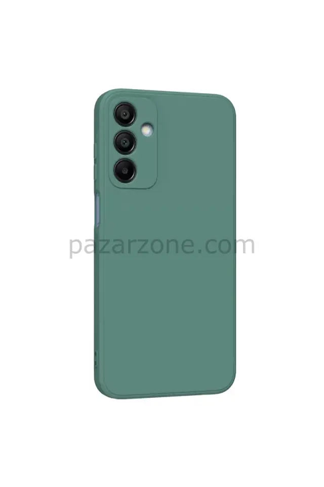 Newface Samsung Galaxy A25 5G Kılıf First Silikon - Koyu Yeşil