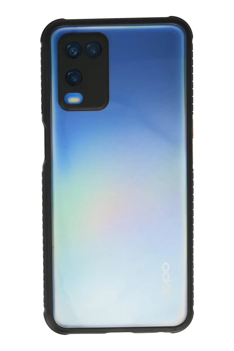 Newface Oppo A54 4G Kılıf Miami Şeffaf Silikon - Siyah