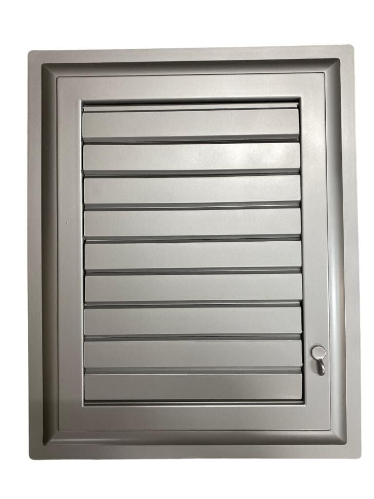 Plastik Menfez 45X45 Gümüş Banyo WC Havalandırma