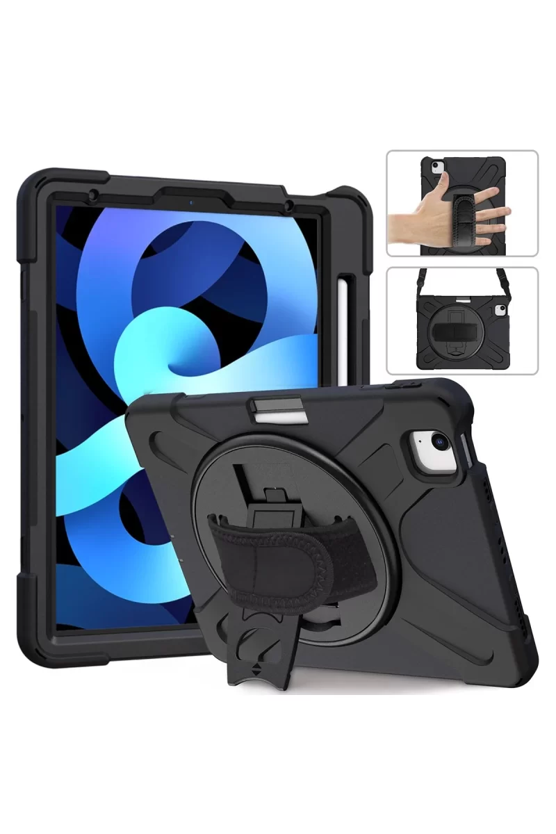 Newface Apple iPad 2022 10.9 (10.nesil) Kılıf Amazing Tablet Kapak - Siyah