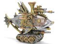 Steampunk Polyester Tasarım Balık Figürü