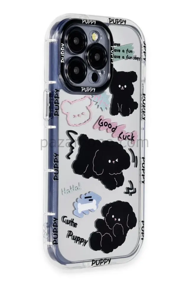 Newface Apple iPhone 15 Pro Max Kılıf Reflexion Desenli Kapak - Desen 5
