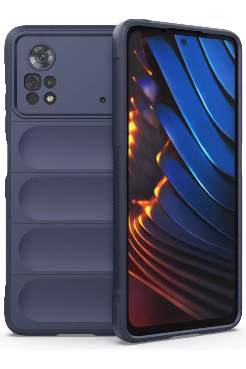 Newface Xiaomi Poco X4 Pro 5G Kılıf Optimum Silikon - Lacivert