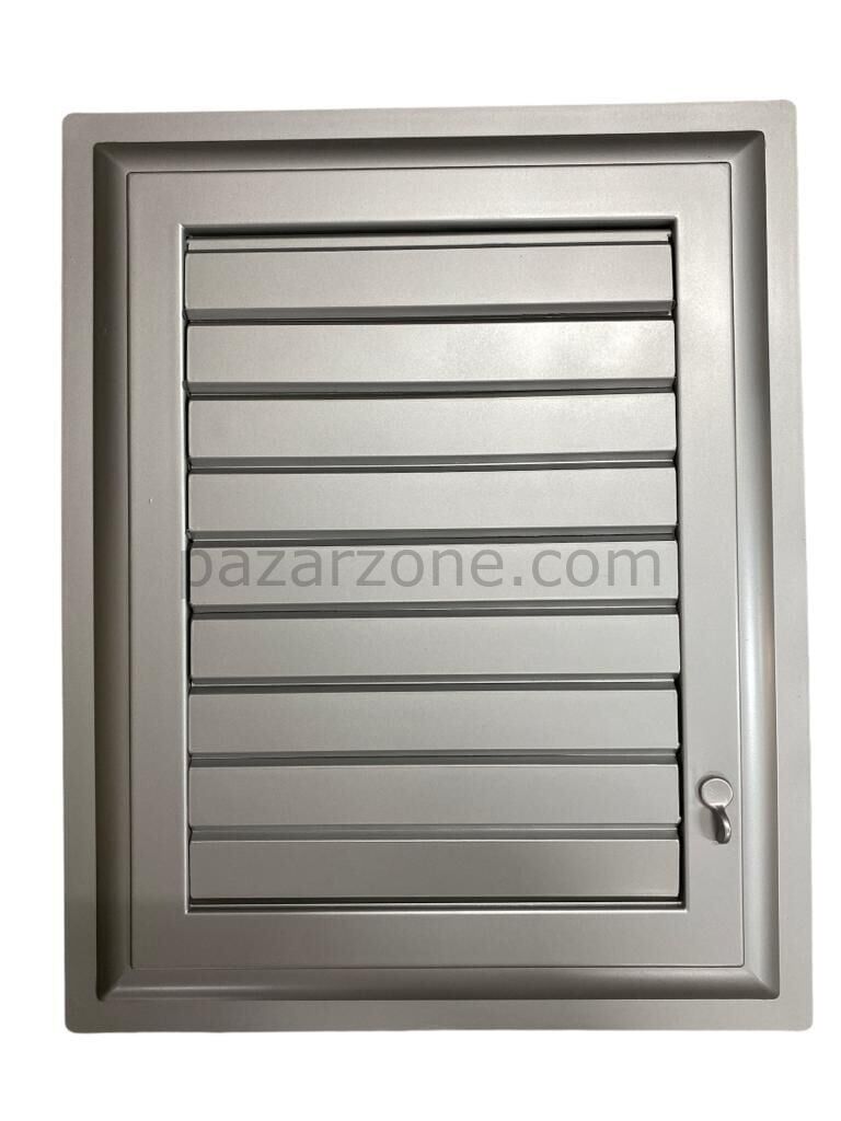 Plastik Menfez 45X55 Gümüş Banyo WC Havalandırma