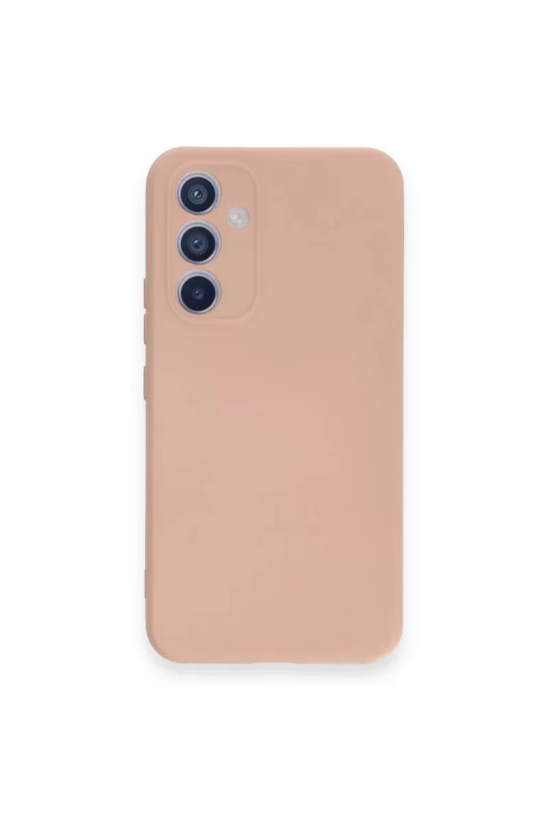Newface Samsung Galaxy A54 5G Kılıf Nano içi Kadife Silikon - Pudra