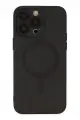 Newface Apple iPhone 13 Pro Kılıf Moshi Lens Magneticsafe Silikon - Siyah