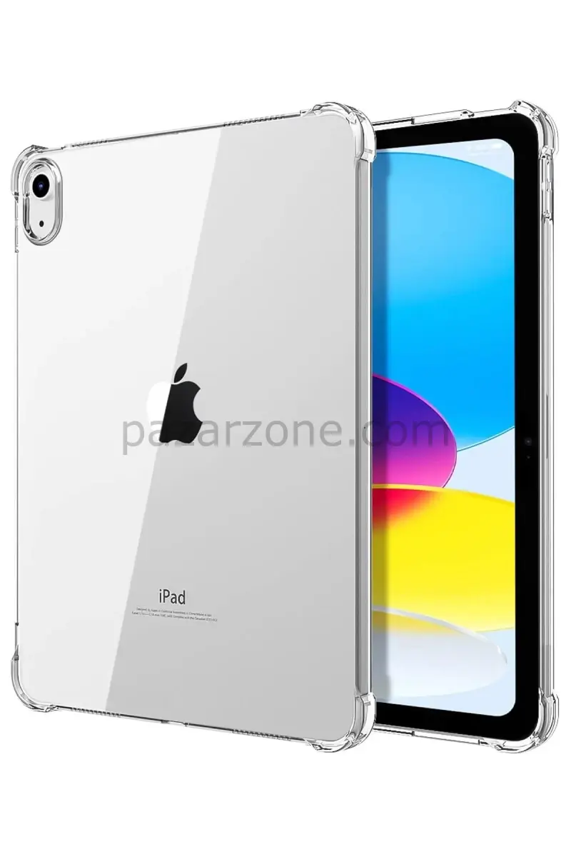 Newface Apple iPad 2022 10.9 (10.nesil) Kılıf Anti Shock Tablet Silikon - Şeffaf