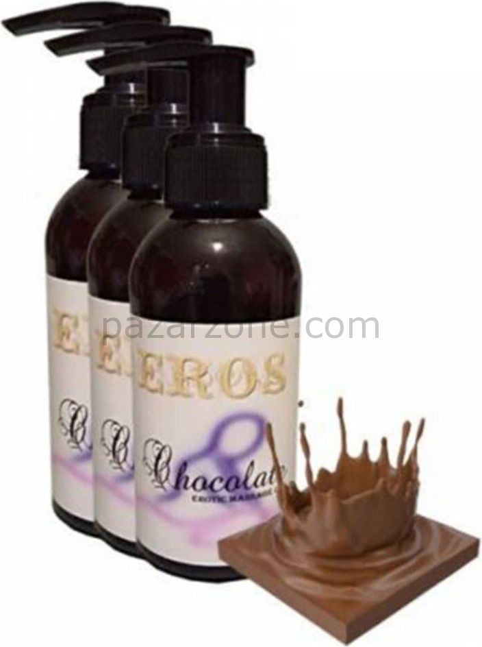 Eros Çikolata Kokulu   Masaj Yağı 120 Ml 3 Adet