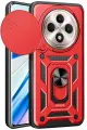 Newface Xiaomi Redmi 14C Kılıf Pars Lens Yüzüklü Silikon - Kırmızı