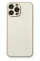 Newface Apple iPhone 13 Pro Kılıf Coco Karbon Silikon - Beyaz