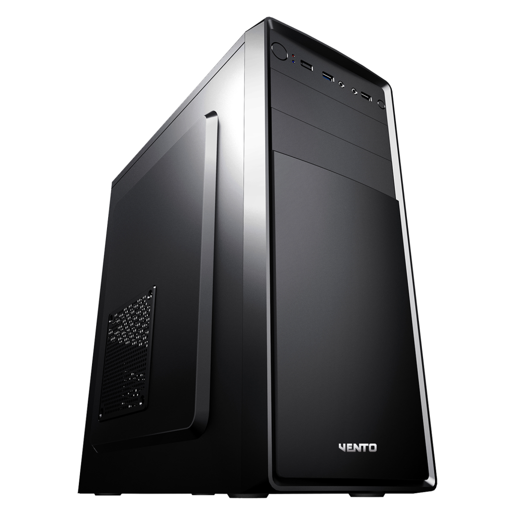 VENTO VS121S Mid Tower, 300W Siyah, ATX Kurumsal KASA