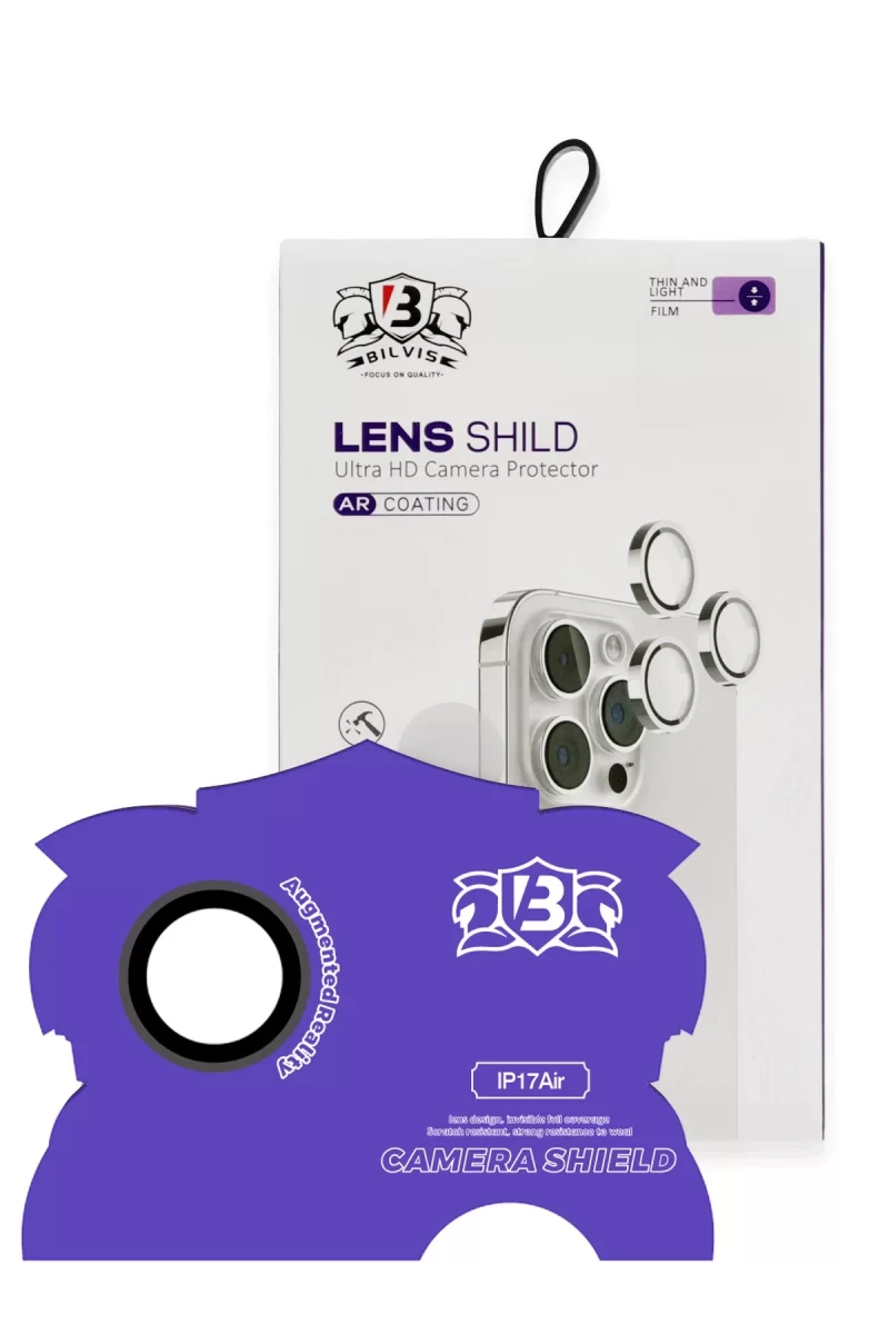 Newface Apple iPhone 17 Air Bilvis Titan Kamera Lens - Siyah