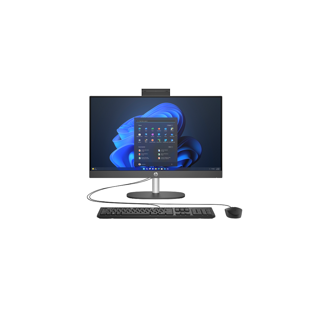 HP D1BC2ET, ProOne 240 G10,Ultra 7 155U, 23,8" FHD Ekran, 16Gb DDR5 Ram, 512Gb SSD, Paylaşımlı Ekran Kartı, Free Dos All In One PC, Siyah