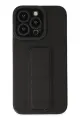 Newface Apple iPhone 14 Pro Kılıf Mega Standlı Silikon - Siyah