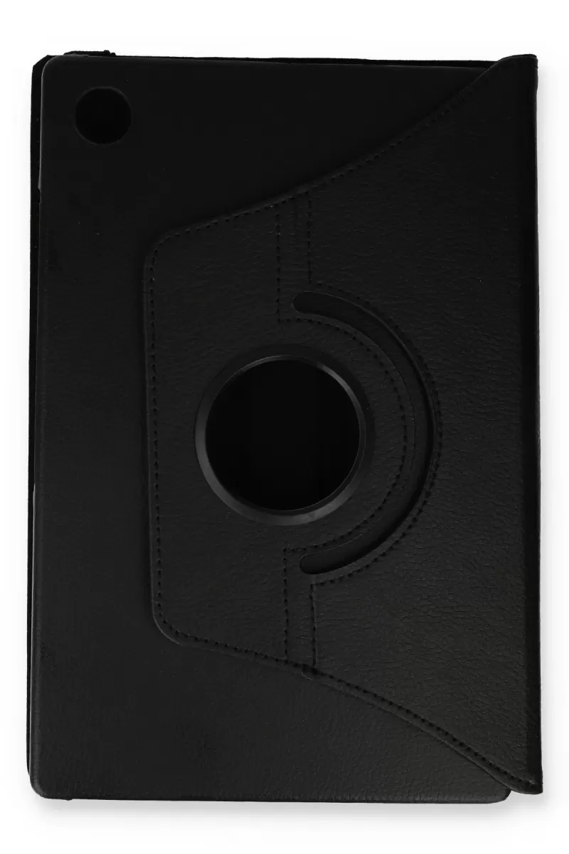 Newface Samsung Galaxy Tab A9 Plus Kılıf 360 Tablet Deri Kılıf - Siyah