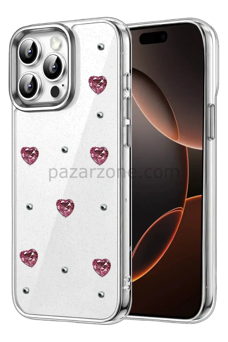 Newface Apple iPhone 14 Pro Max Fiyonk Desenli Kapak - Desen 3