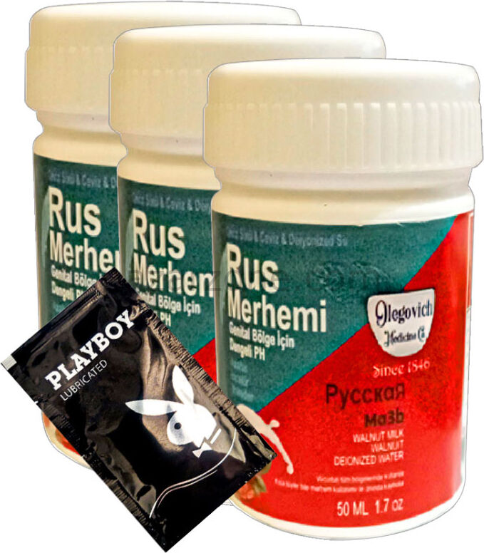 Playboy Tüy Dökücü Krem Valnut Milk & Walnut 3 Adet Rus Merhemi 50 ml Kadın Özel Bölge  + Yanında Jel