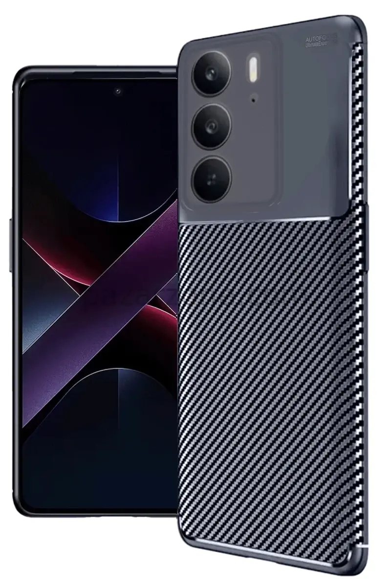 Newface Realme C75 4G Auto Focus Karbon Kapak - Lacivert
