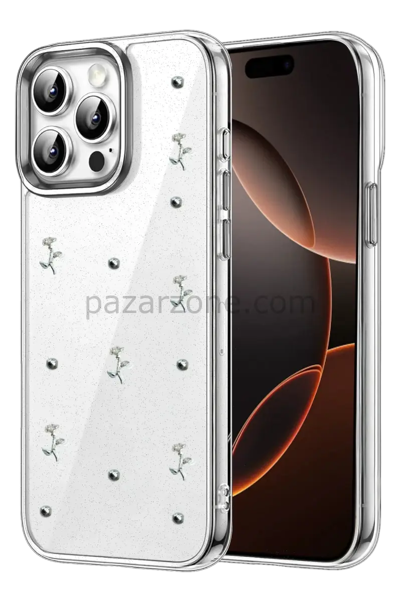 Newface Apple iPhone 14 Pro Max Fiyonk Desenli Kapak - Desen 4