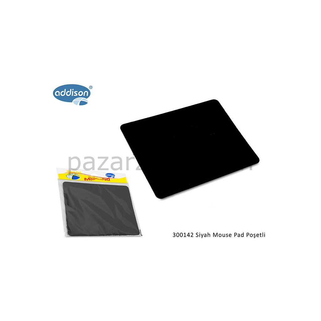 ADDISON 300142, 177x217x2mm, Lüx, Big, MOUSE PAD,  (Siyah)