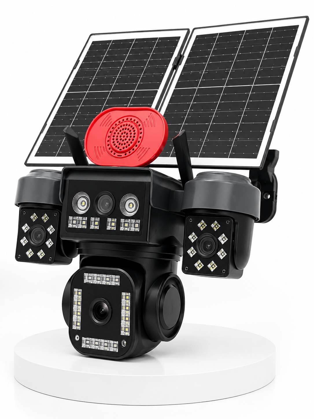 Çift Solar Panel Teknolojisi ile Güneş Enerjisinden Güç Alan Kesintisiz Dış Mekan Güvenlik Kamerası