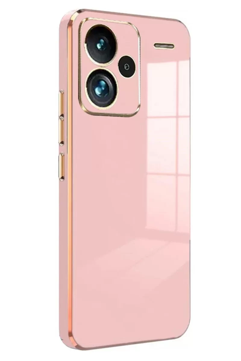 Newface Xiaomi Redmi Note 13 Pro Plus Kılıf Volet Silikon - Pembe