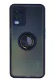 Newface Oppo A54 4G Kılıf Montreal Yüzüklü Silikon Kapak - Lacivert