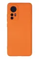Newface Xiaomi Mi 12 Kılıf Nano içi Kadife Silikon - Turuncu