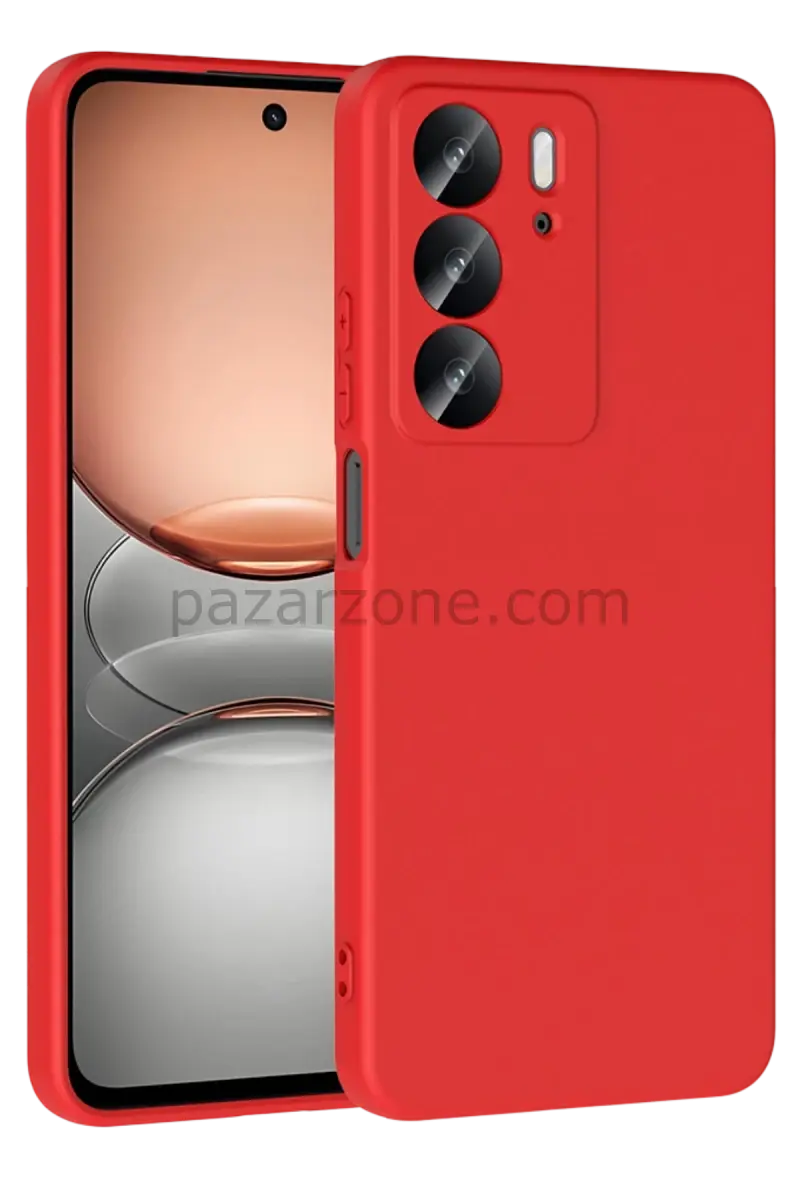 Newface Realme C75 4G First Silikon - Kırmızı