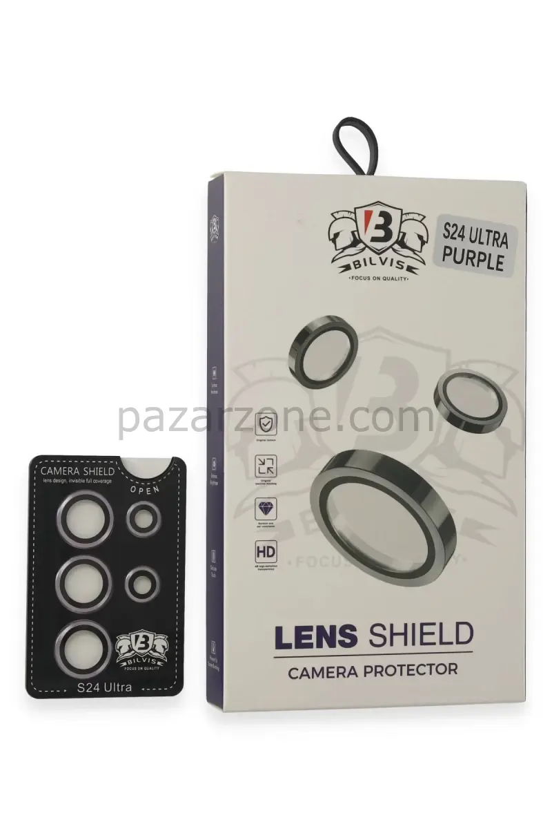 Newface Samsung Galaxy S24 Ultra Bilvis Titan Kamera Lens - Derin Mor