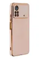 Newface Xiaomi Poco X4 Pro 5G Kılıf Volet Silikon - Pembe