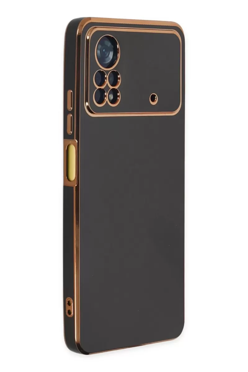 Newface Xiaomi Poco X4 Pro 5G Kılıf Volet Silikon - Siyah