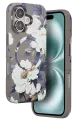 Onegif Apple iPhone 16 Flower Series Magsafe Kapak - Gri