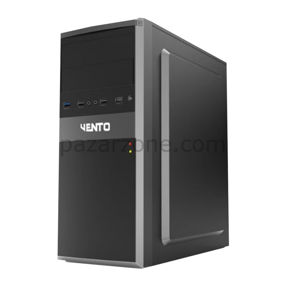 VENTO TA-K62, 650W, 80 Plus, Siyah, ATX, Tower, Kurumsal, KASA