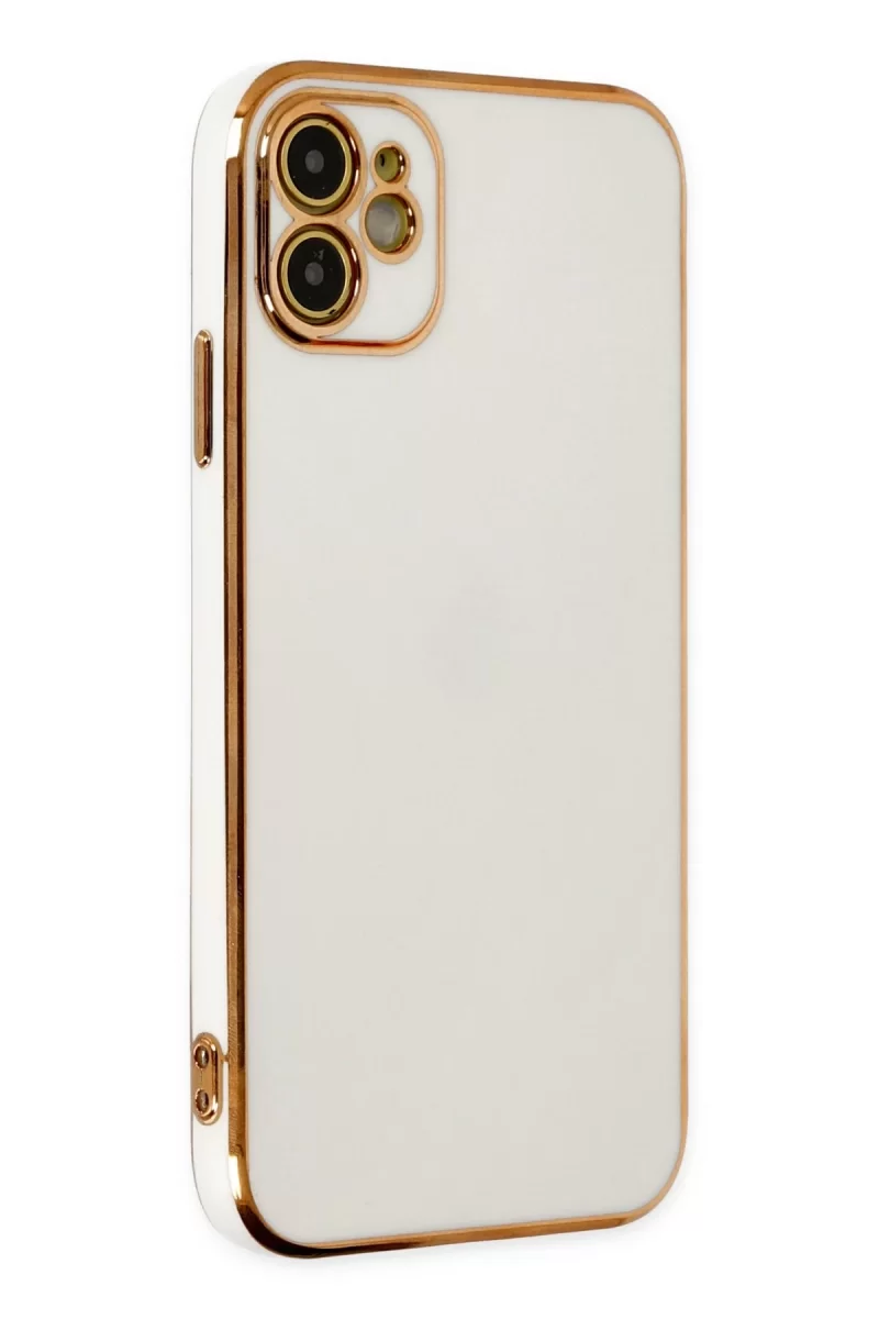 Newface Apple iPhone 12 Kılıf Volet Silikon - Beyaz