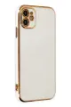 Newface Apple iPhone 12 Kılıf Volet Silikon - Beyaz