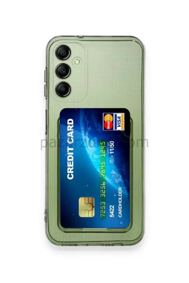 Newface Samsung Galaxy A25 5G Kılıf Kart Şeffaf Silikon - Şeffaf