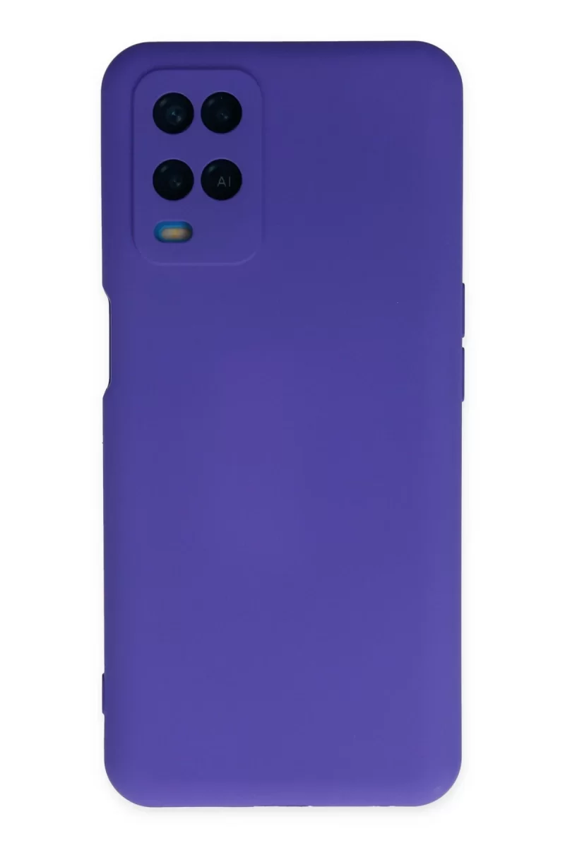 Newface Oppo A54 4G Kılıf Nano içi Kadife Silikon - Mor