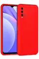 Newface Xiaomi Redmi 9T Kılıf Nano içi Kadife Silikon - Kırmızı