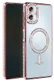 Newface Samsung Galaxy A07 4G Joke Simli Magneticsafe Kılıf - Pembe